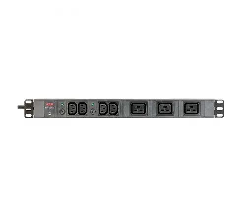 Prelungitor AEG PDU 16-1, 4x IEC320 C13 (10A), 3x IEC320 C19 (16A), pentru montare în - 4