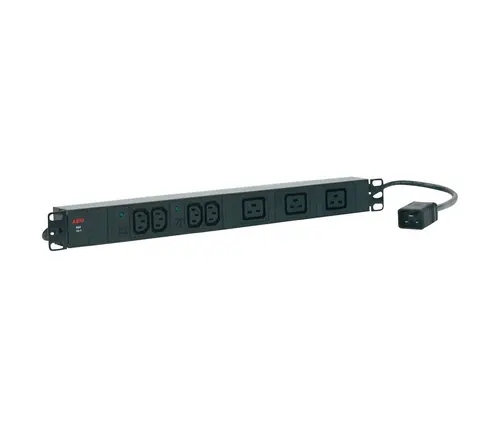 Πολύπριζο AEG PDU 16-1, 4x IEC320 C13 (10A), 3x IEC320 C19 (16A), για τοποθέτηση σε - 1