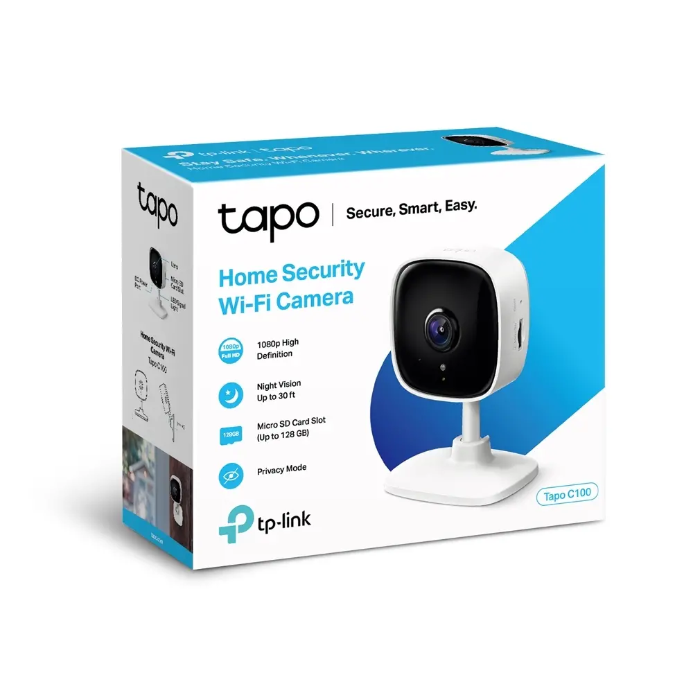 Камера TP-Link Tapo C110, 3MP, сензор движение, ден/нощ до 9м., Micro SD, mic - image 4