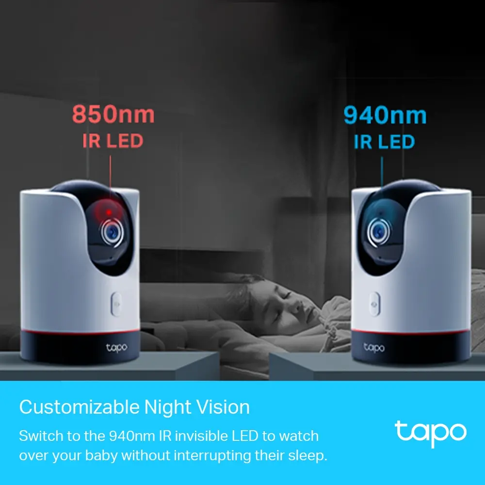 Камера TP-Link Tapo C225, 2K QHD, Pan/Tilt, WiFi, ден/нощ, indoor, mic - image 3