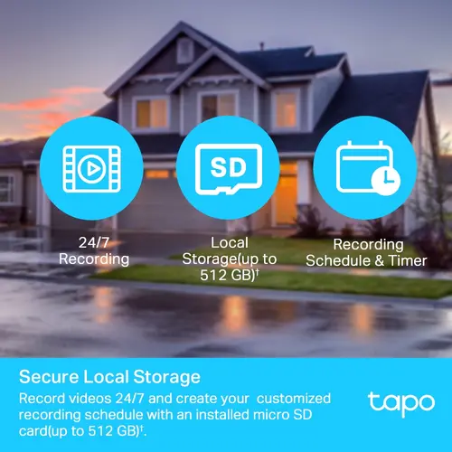 Κάμερα TP-Link Tapo C500, Pan/Tilt, WiFi, ημέρα/νύχτα έως 30m., Micro SD, εξωτερικού χώρου, μικρόφωνο - 7