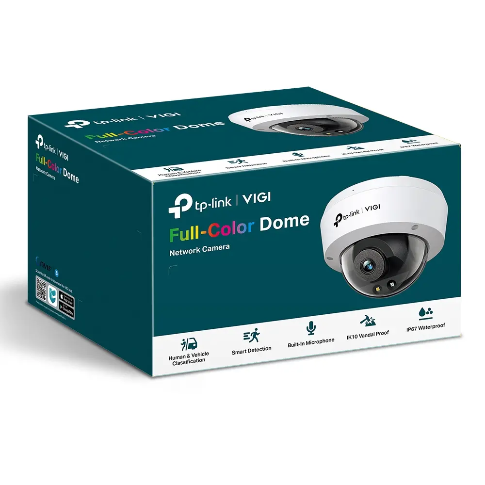 Камера TP-Link VIGI C240(4mm), 4MP, куполна, Color, PoE/12V DC, IR до 30м.,ONVIF - image 2