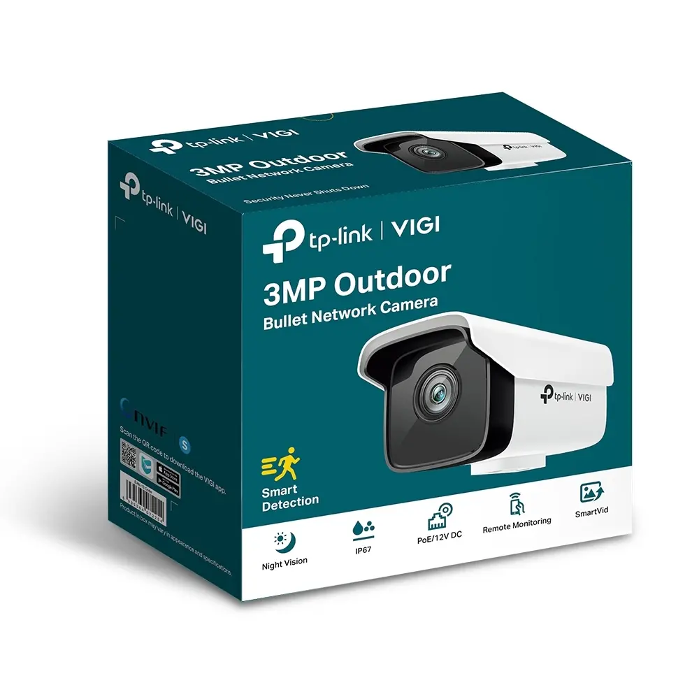 Камера TP-Link VIGI C300HP-6, 2.8mm, PoE/12V DC, ден/нощ до 30м., ONVIF - image 2