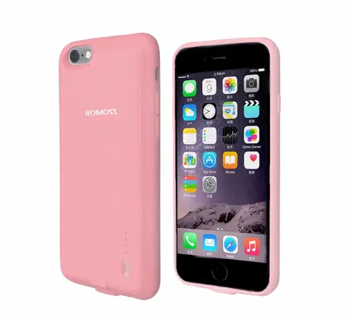 Калъф с вградена батерия Romoss EnCase 6P, 2800mAh, розов