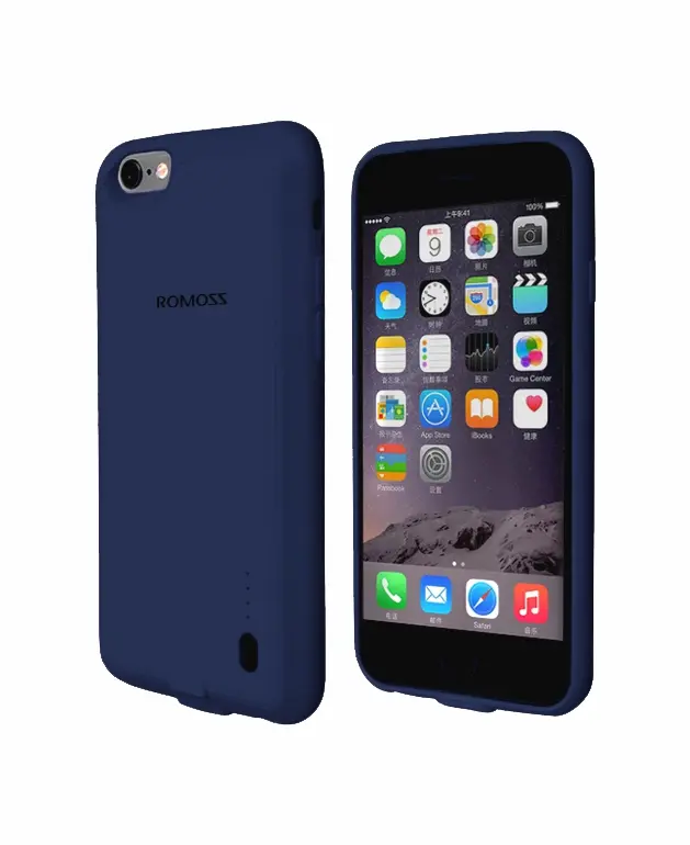 Husă cu baterie încorporată Romoss EnCase 6P, 2800mAh, albastru