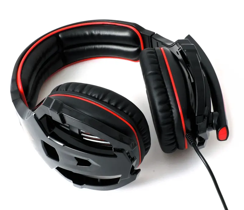 Жични Gaming Слушалки, Gamdias, EROS GHS2200, Black/Red, 3.5mm v1.1 - image 1