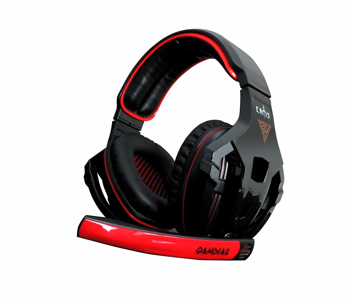 Жични Gaming Слушалки, Gamdias, EROS GHS2200, Black/Red, 3.5mm v1.1 - image 2