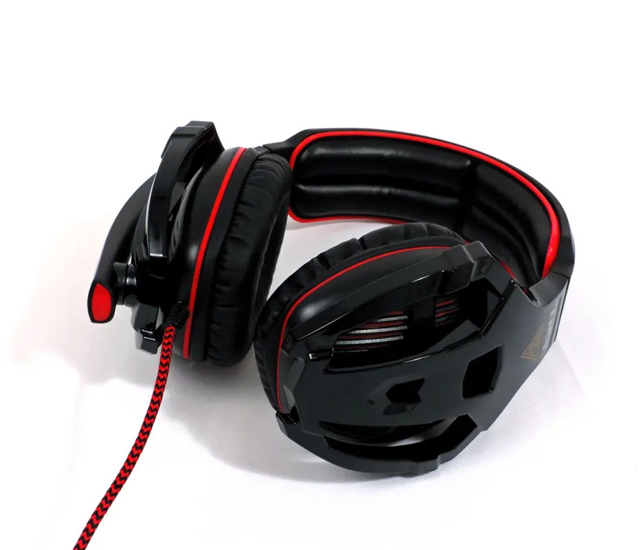 Жични Gaming Слушалки, Gamdias, EROS GHS2200-USB, Black/Red, USB 2.0 - image 2