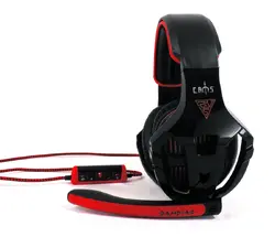 Жични Gaming Слушалки, Gamdias, EROS GHS2200-USB, Black/Red, USB 2.0