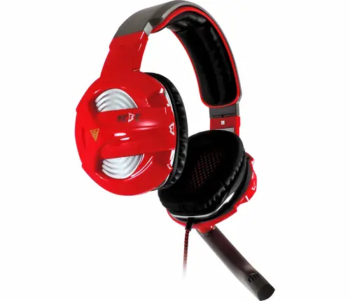 Căști Gaming cu fir, Gamdias, HEBE GHS2300-USB, roșu/negru, USB 2.0 - 5