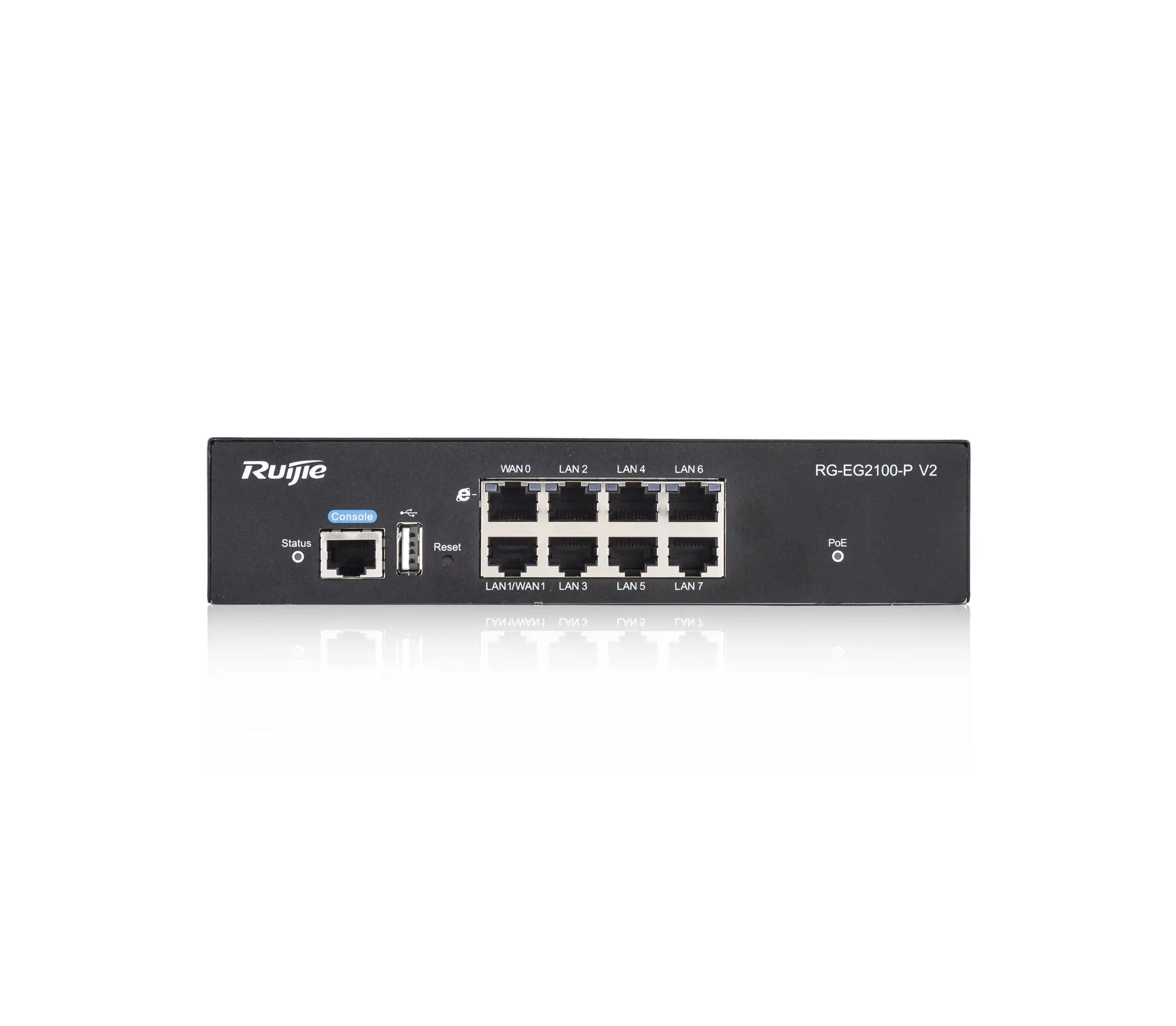 Защитна стена Ruijie RG-EG2100-P V2, UnFi, 8 x Gbit RG45 порта, Cloud, 135W PoE+