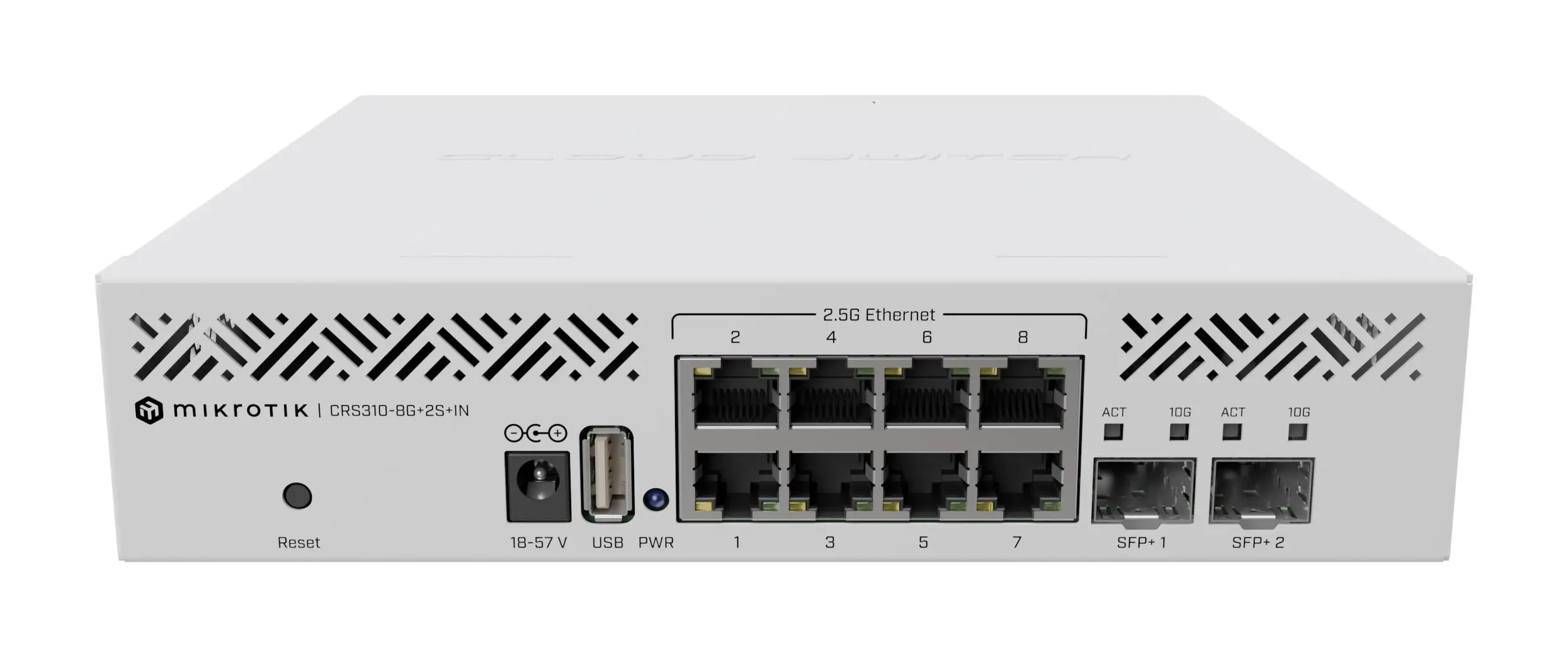 Комутатор MikroTik CRS310-8G+2S+IN, 800 MHz CPU, 256 MB RAM, 8x 2.5G, 2x SFP+ - image 2