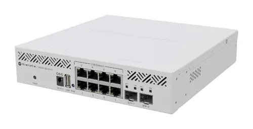 Комутатор MikroTik CRS310-8G+2S+IN, 800 MHz CPU, 256 MB RAM, 8x 2.5G, 2x SFP+