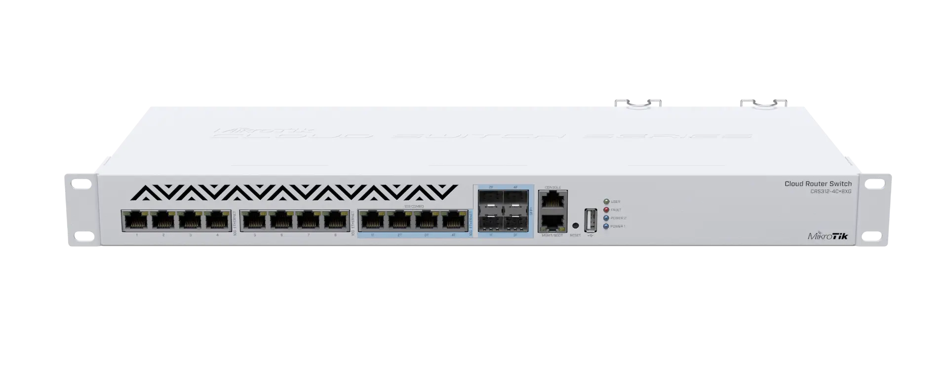 Комутатор MikroTik CRS312-4C+8XG-RM, 8x 1G/10G RJ45, 4x combo RJ45/10G SFP+