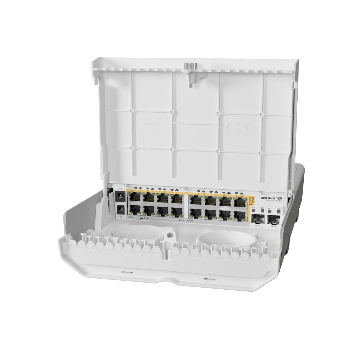 Комутатор MikroTik CRS318-16P-2S+OUT, netPower 16P, 16x Gbit PoE, 2xSFP+ - image 1