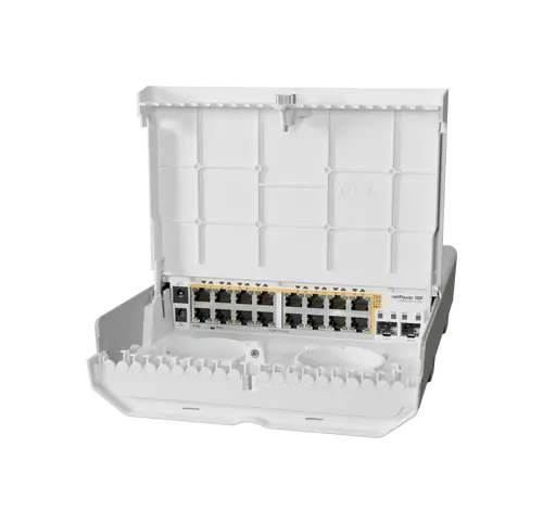 Комутатор MikroTik CRS318-16P-2S+OUT, netPower 16P, 16x Gbit PoE, 2xSFP+ - image 1