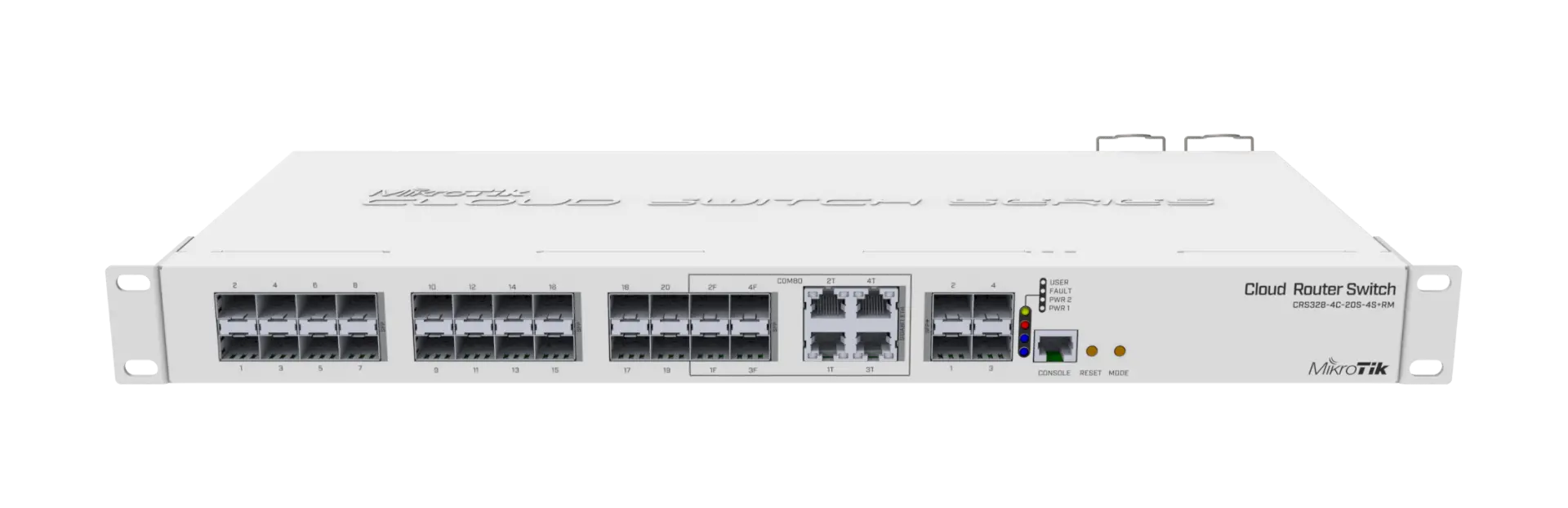Комутатор MikroTik CRS328-4C-20S-4S+RM, 20xSFP, 4xSFP+, 800MHz, 512MB, L5