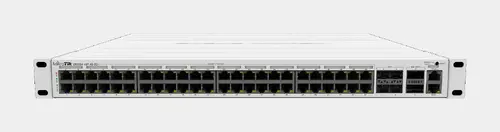 Switch MikroTik CRS354-48P-4S+2Q+RM, 2xQSFP, 4xSFP+, 650MHz, 48xRJ45 Gbit PoE - 3