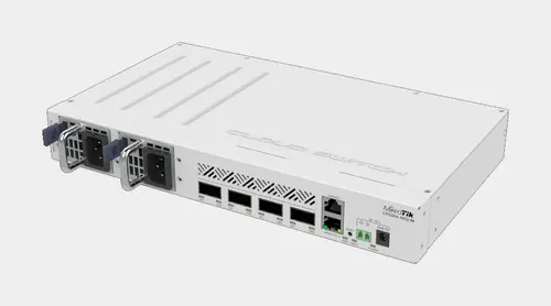Комутатор MikroTik CRS504-4XQ-IN,64 MB RAM,4 x 100G QSFP28,1 x 100M,L5