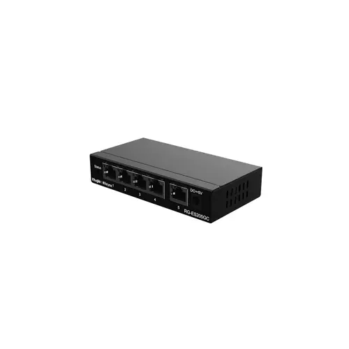 Switch Ruijie RG-ES205GC, 5xGbE θύρες, διαχειριζόμενο, επιτραπέζιο, μεταλλικό, έως 16 VLAN - 8