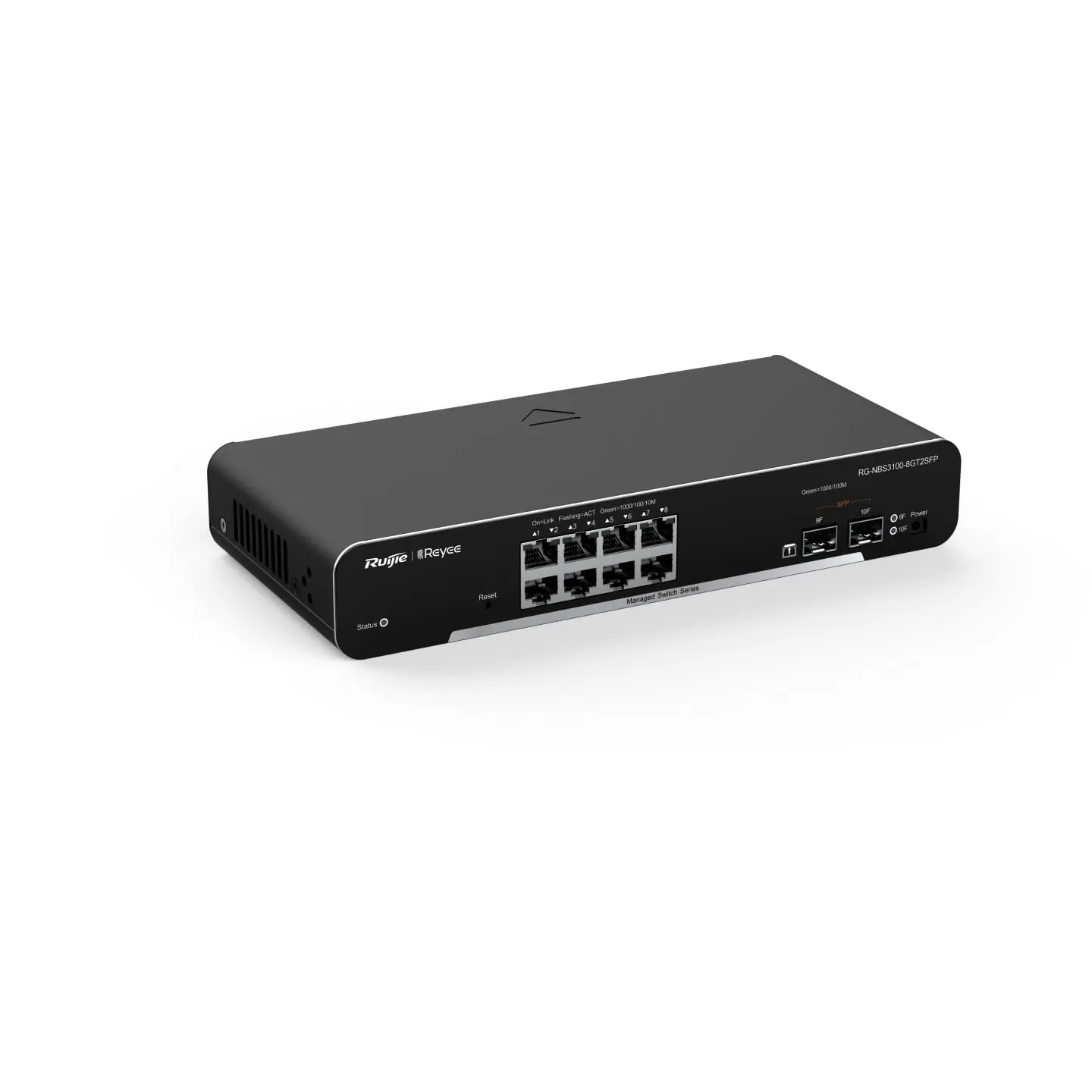 Комутатор Ruijie RG-NBS3100-8GT2SFP, 8xGbe, 2xSFP, L2, настолен, метален - image 2