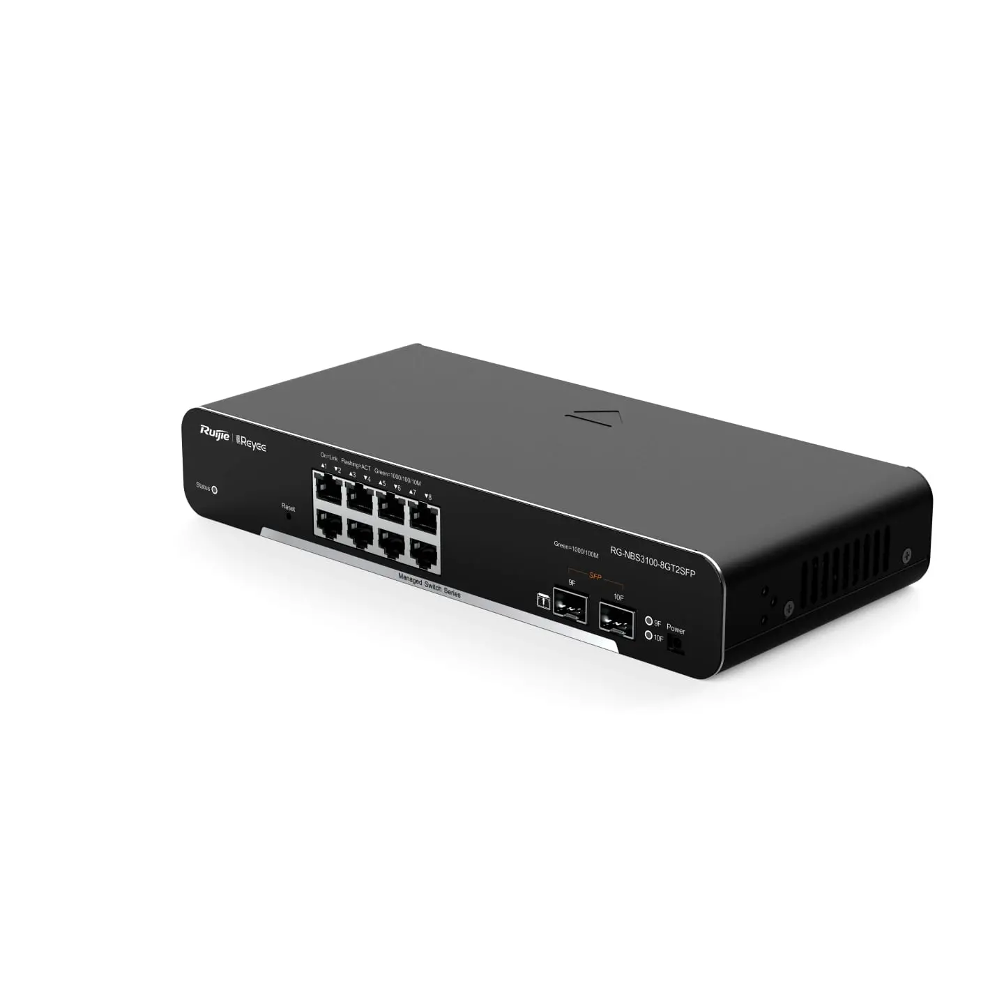 Комутатор Ruijie RG-NBS3100-8GT2SFP, 8xGbe, 2xSFP, L2, настолен, метален - image 3