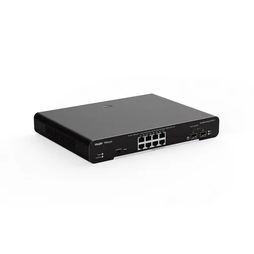 Комутатор Ruijie RG-NBS3100-8GT2SFP-P, 8xGbe, 2xSFP, PoE+, 125W, L2, настолен - image 2