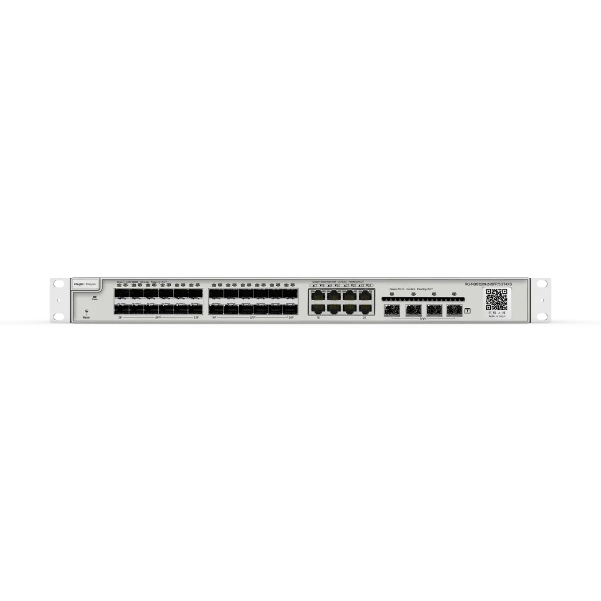 Комутатор Ruijie RG-NBS3200-24SFP/8GT4XS, 24xGbЕ, 4xSFP 10G, 8xCOMBO, L2, 19 инч