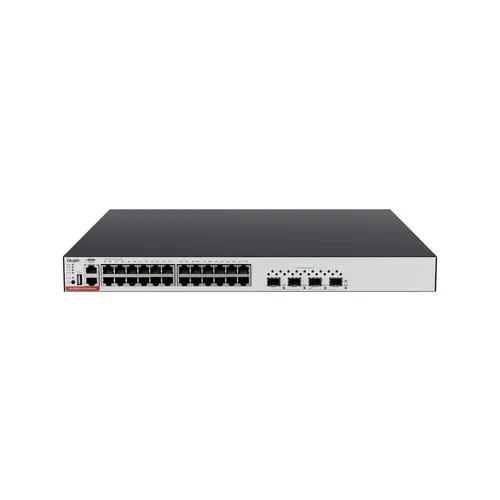 Комутатор Ruijie RG-S5310-24GT4XS-P-E, 24xGbЕ,POE+, 4xSFP+ 1G/10G, 208 Gbps, L2