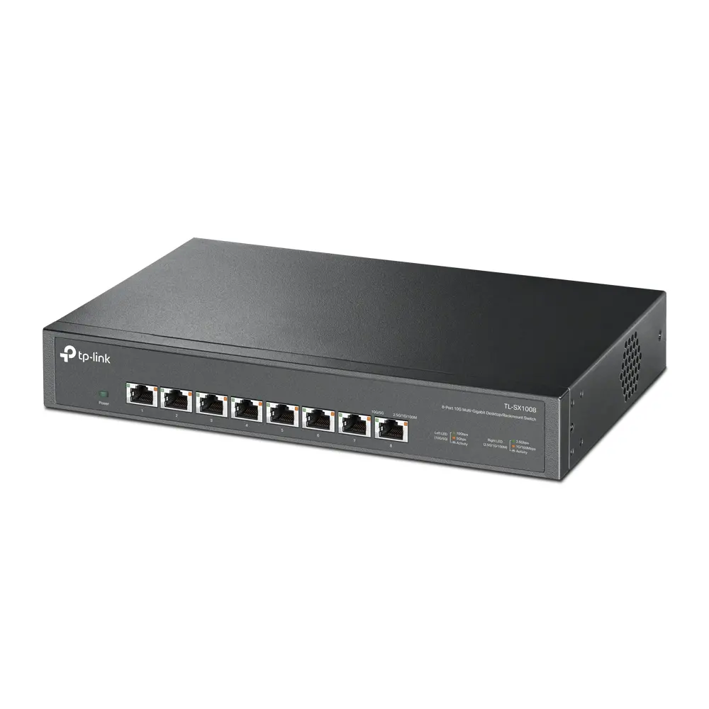 Комутатор TP-LINK TL-SX1008, 8x 10GbE портa, неуправляем, настолен/ шкаф монтаж - image 2