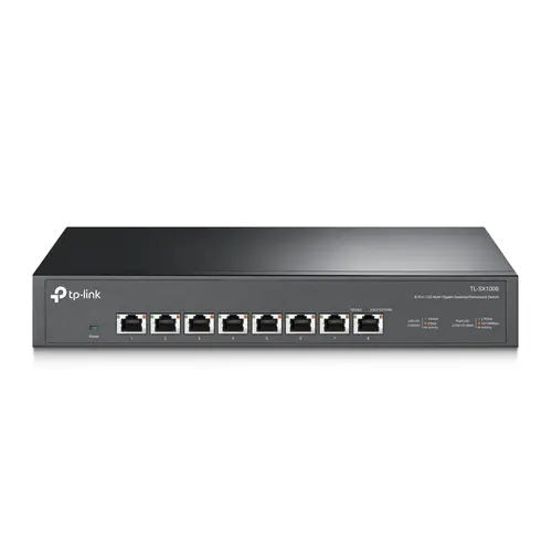 Комутатор TP-LINK TL-SX1008, 8x 10GbE портa, неуправляем, настолен/ шкаф монтаж