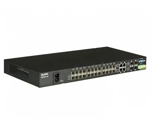 Комутатор ZyXEL MES3500-24F, 24x 100M SFP слота + 4x GbE SFP/RJ45, QoS, ACL, IGM - image 2