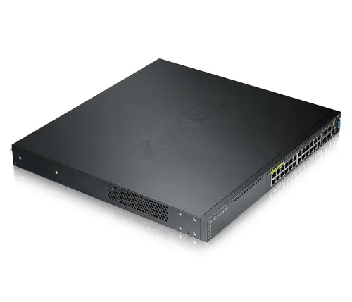Switch ZyXEL XGS3700-24, 24x porturi GbE + 4x sloturi 10G SFP+, L2/3, VRRP, ECNP - 2