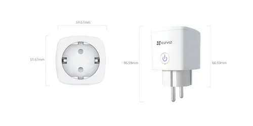 Priză inteligentă EZVIZ CS-T30-10A-EU, WiFi, 2300 W, control de pe telefon - 3