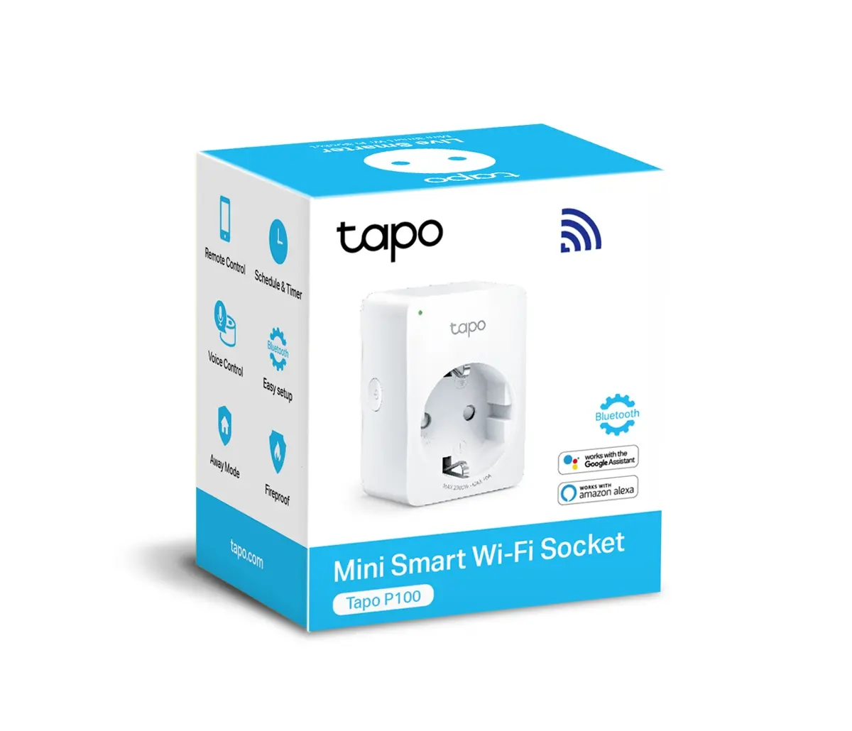 Έξυπνη πρίζα TP-LINK Tapo P100(1-pack), Wi-Fi, 2,3KW - image 2