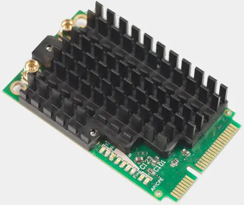 Placă MikroTik R11e-2HPnD, miniPCI-e 802.11b/g/n, Dual Chain, frecv. 2192-2732 MHz - 1