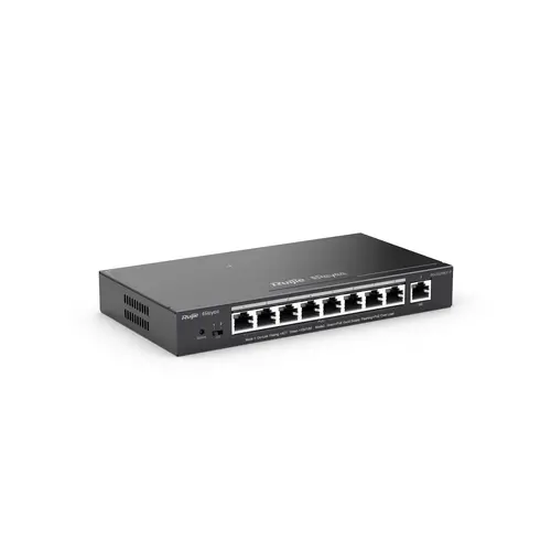 Комутатор Ruijie RG-ES209GC-P, 9xGbE, PoE+, 120W, до 16 VLAN, настолен, метален - image 1