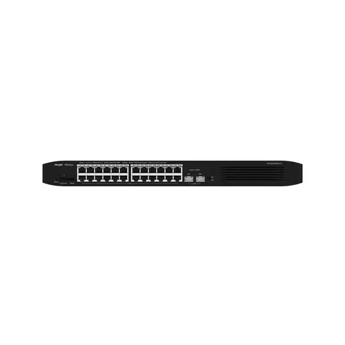 Комутатор Ruijie RG-ES226GC-P, 24xGbE, 2xSFP, PoE+, 370W, до 16 VLAN, 19-инч рак - image 1