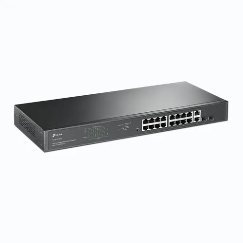 Комутатор TP-LINK TL-SG1218MP, 16х GbE RJ45 PoE+ порта, 2x SFP порта, 250W макс - image 1