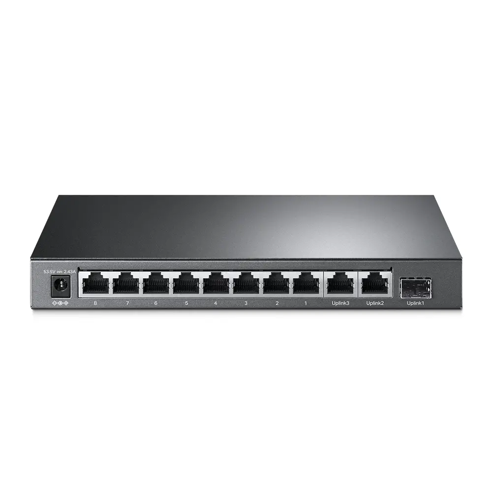 Комутатор TP-LINK TL-SL1311MP, 8xFE PoE+ портa, 2xGbE, 1xSFP, неуправляем, 124W - image 2