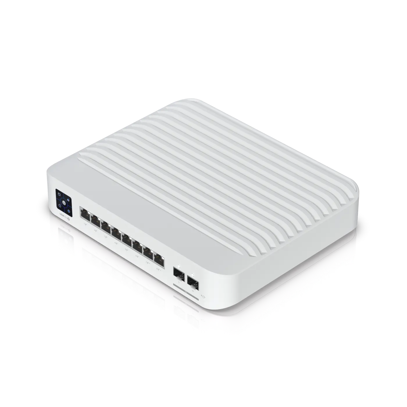 Комутатор Ubiquiti USW-Pro-8-PoE, 8x Gbit RJ45, 6x Gbit PoE+, 2xSFP+ слота, 120W