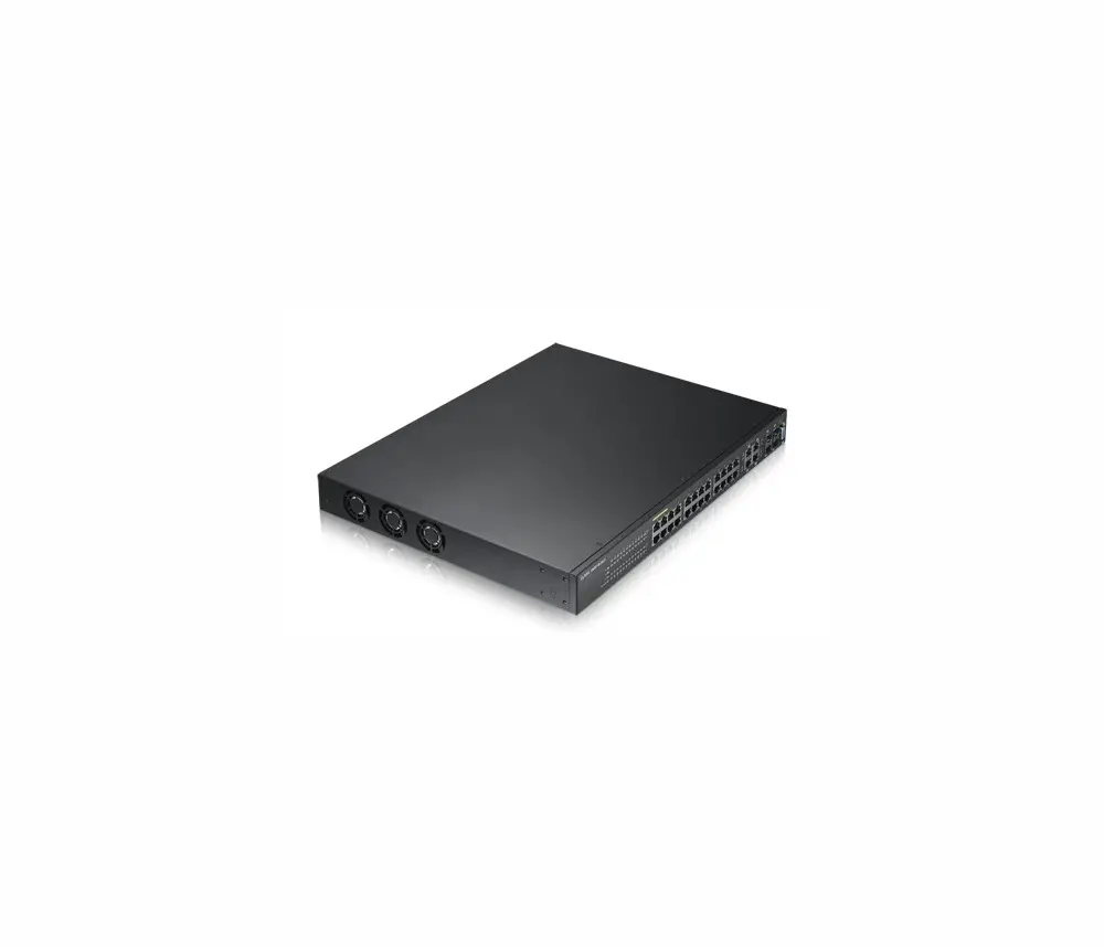 Комутатор ZyXEL GS2210-24LP, 24x GbE PoE+ порта + 4x SFP/RJ45, L2+, IGMP, MVR, D - image 1