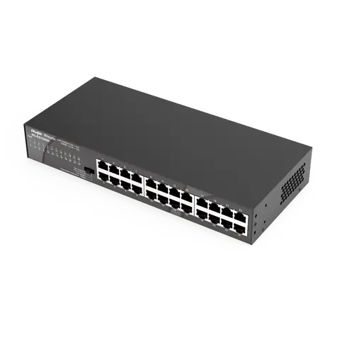 Комутатор Ruijie RG-ES124GD, 24 x GbE, метален, настолен - image 3
