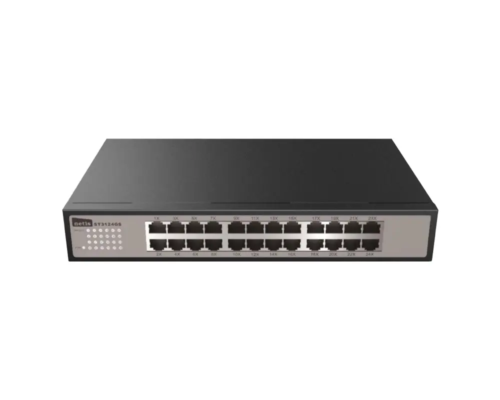 Switch Stonet ST3124GS, 24x10/100/1000M, rackmount, carcasă din oțel