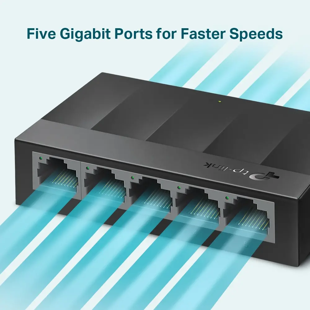 Switch TP-LINK LS1005G, 5x GbE θύρες, μη διαχειριζόμενο, επιτραπέζιο - image 3