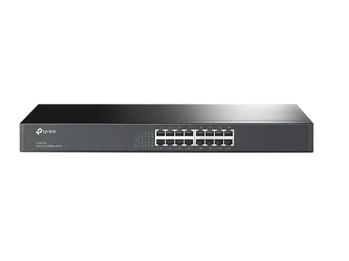 Комутатор TP-LINK TL-SF1016, 16-порта RJ45 10/100Mbps, неуправляем, 19'' за шкаф