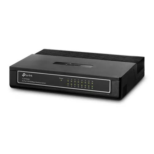Комутатор TP-LINK TL-SF1016D, 16-порта RJ45 10/100Mbps, неуправляем, настолен - image 1