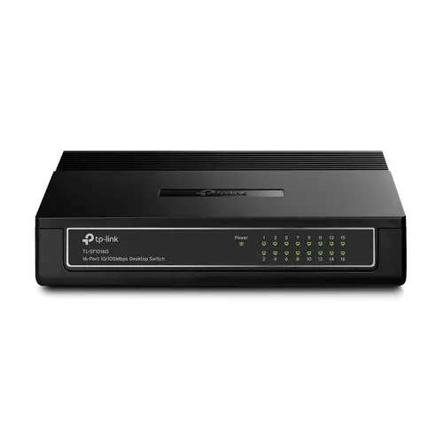 Switch TP-LINK TL-SF1016D, 16 porturi RJ45 10/100Mbps, negestionat, de birou - 1