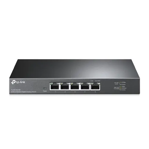 Комутатор TP-Link TL-SG105-M2, 5x 2.5 Gbit, QoS, настолен, метален