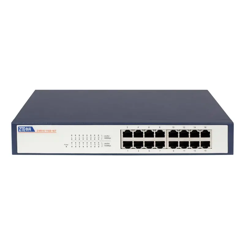 Διακόπτης δικτύου ZTE ZXR10-1160-16T, 16 θύρες 10/100/1000Mbps, μη διαχειριζόμενος, rackmount